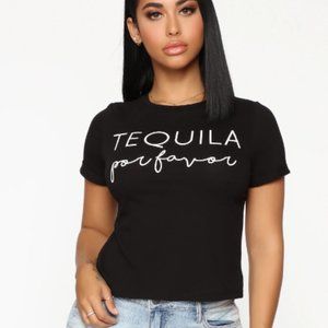 Tequila Porfavor Top - Black
